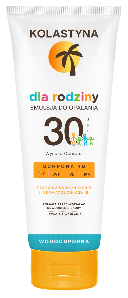 Kolastyna Sun Family SPF30 - Emulsja do opalania Rodzinna SPF 30 250 ml