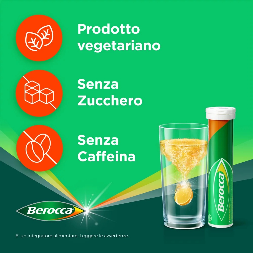BEROCCA Berocca Plus Voedingssupplement met vitaminen en mineralen 15 bruistabletten Energie, concentratie, geheugen