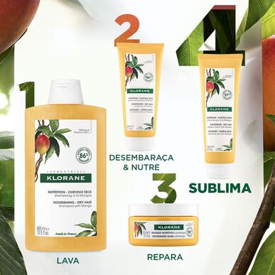 Crema sin enjuague nutritiva de mango Klorane Crema de día Mango Nutritiva SOS Cabello seco 125 ml 125 ml