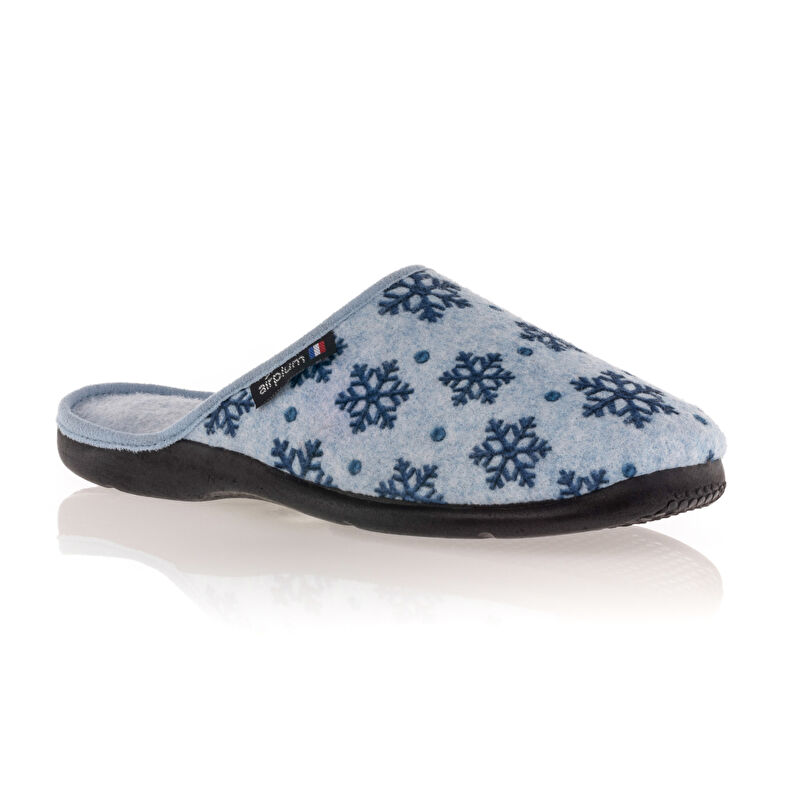 Pantoufles Femme Bleu
