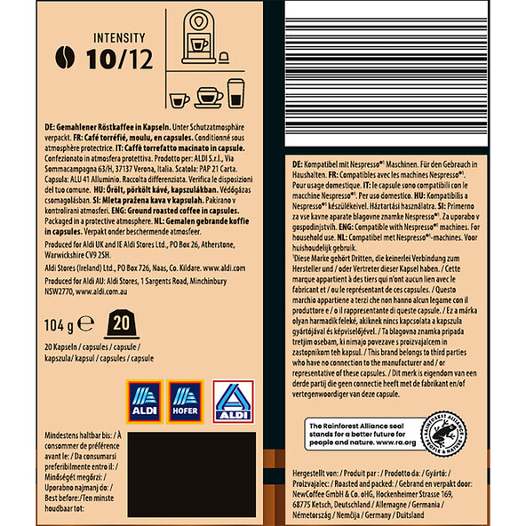 Kávové kapsle Espresso Supremo, 6 x 104 g