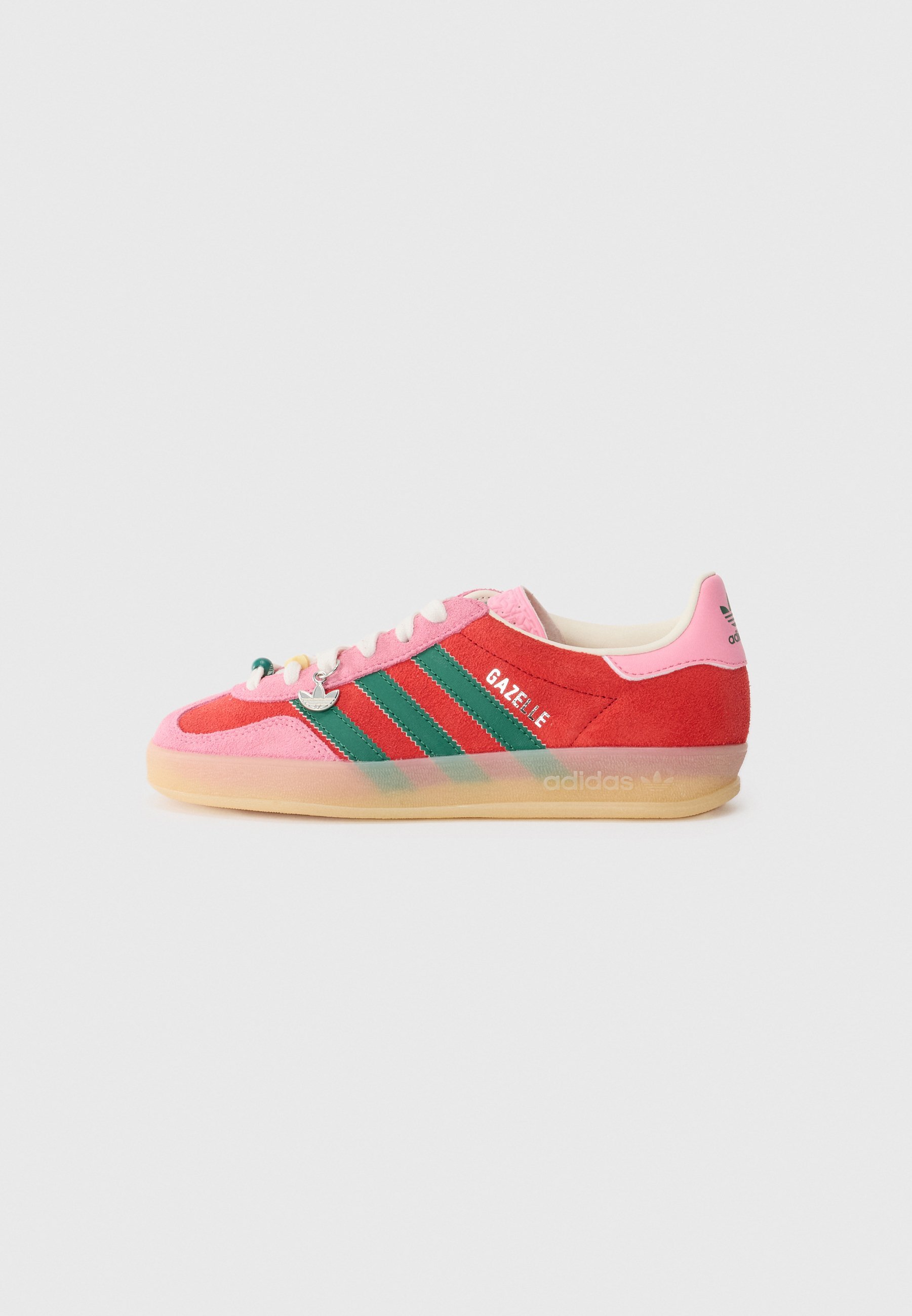adidas Originals GAZELLE UNISEX - Scarpe da ginnastica - rosso scarlatto/rosa beatitudine/verde scuro