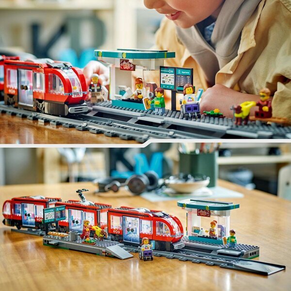 LEGO City 60423 Stadstram en Station<br>