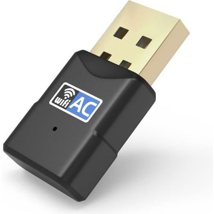 Adaptador USB WiFi Phonillico - 600 Mbps - Compatible con Windows y macOS - Blanco - USB