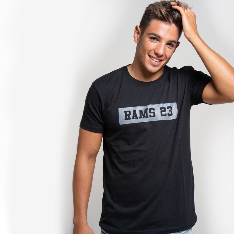 T-shirt à imprimé rectangulaire Rams 23