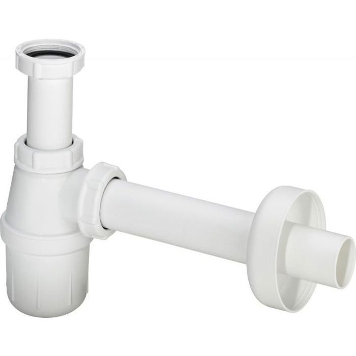 Desagüe de fregadero - 703219 - Desagüe para botellas - DN32 - Plástico - Blanco