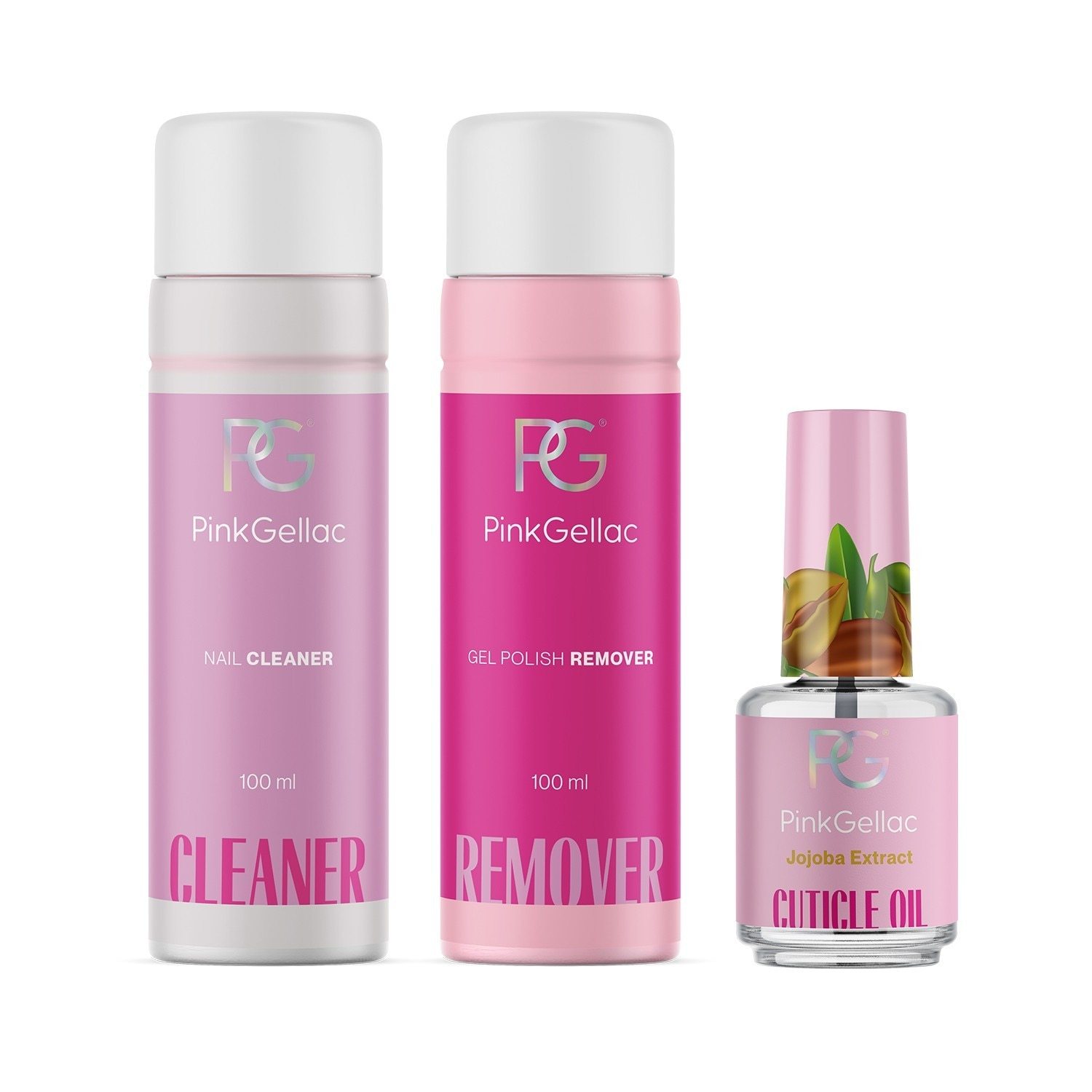 „Pink Gellac“ UV nagų lako rinkinys pradedantiesiems, skirtas nuimti – 1 vnt.