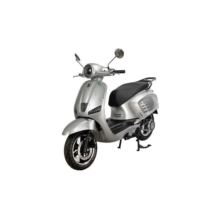 Scooter Électrique VISCOT 125cc – Moteur Brushless 5900W, Autonomie 120 km - Couleur: Argent