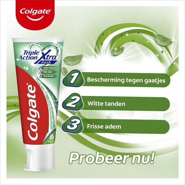 Zobna pasta Colgate Triple Action Xtra Fresh 75 ml - Sveža zobna pasta