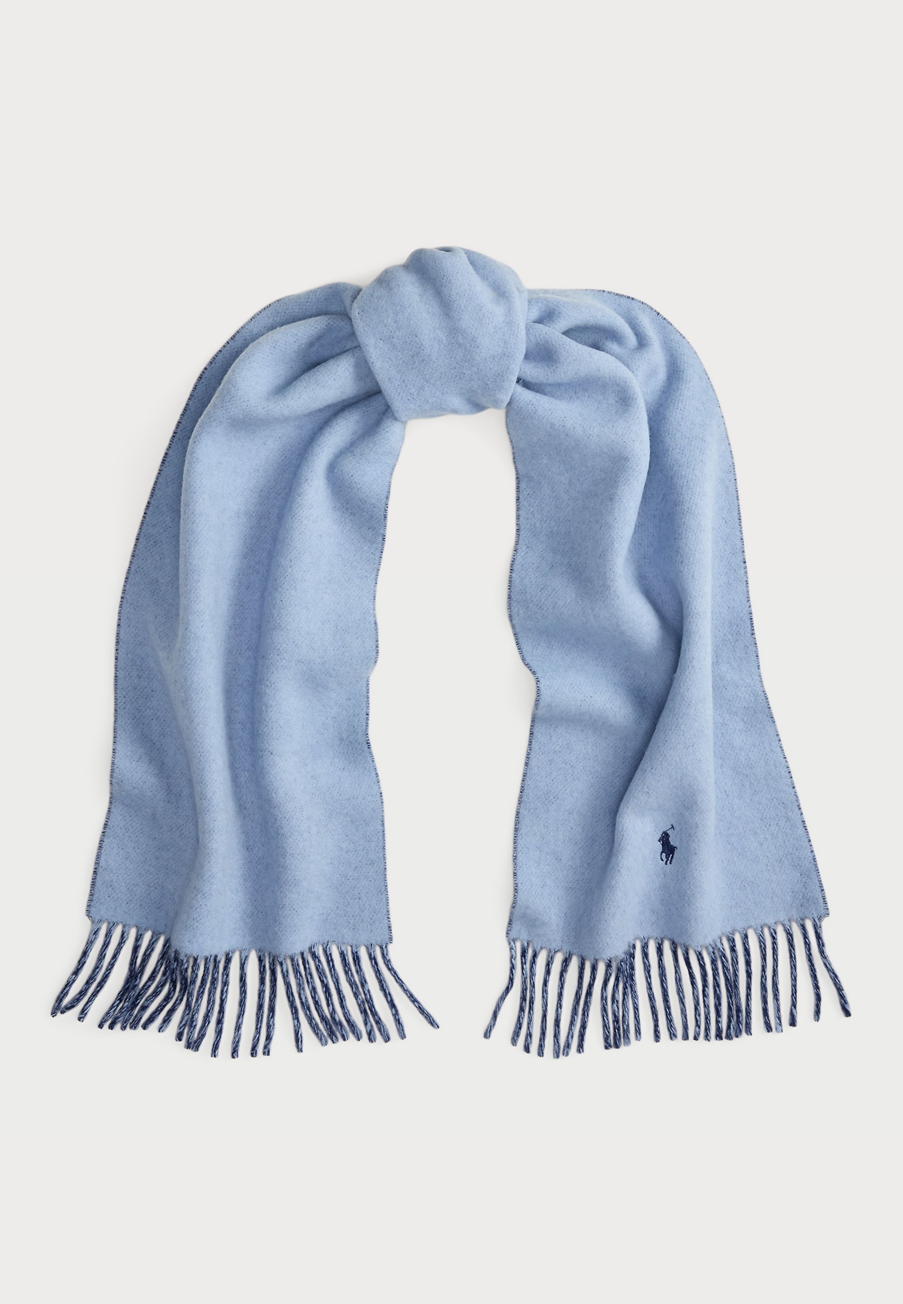 Polo Ralph Lauren wollen sjaal met franjes - Sjaal - blauw/marineblauw