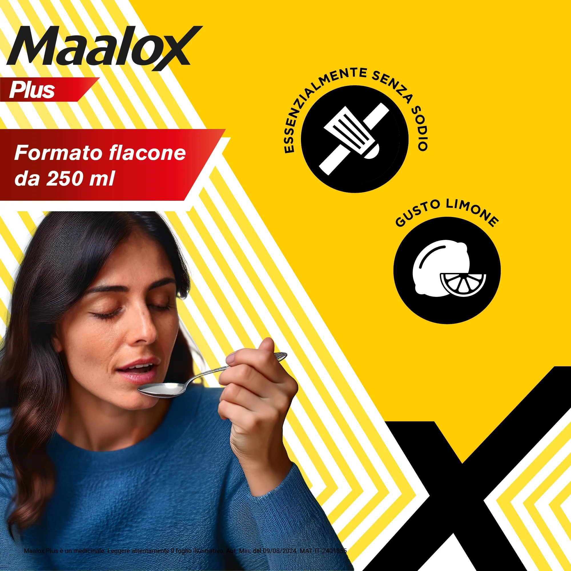 MAALOX Maalox Plus orale suspensie met citroensmaak 250 ml Antacidum