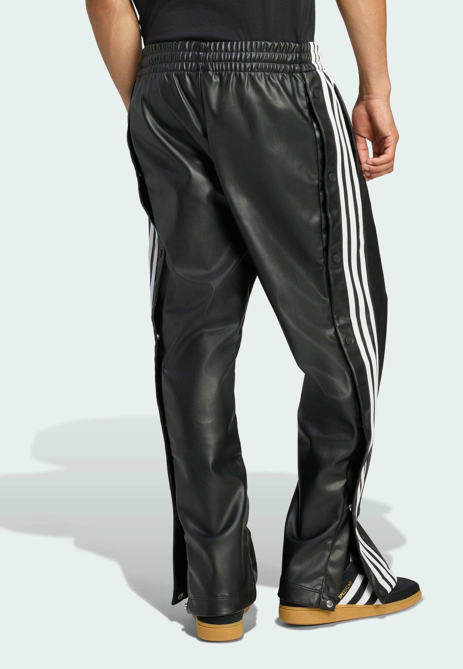 adidas Originals JEREMY SCOTT BROEK VAN imitatieleer - Broek - zwart