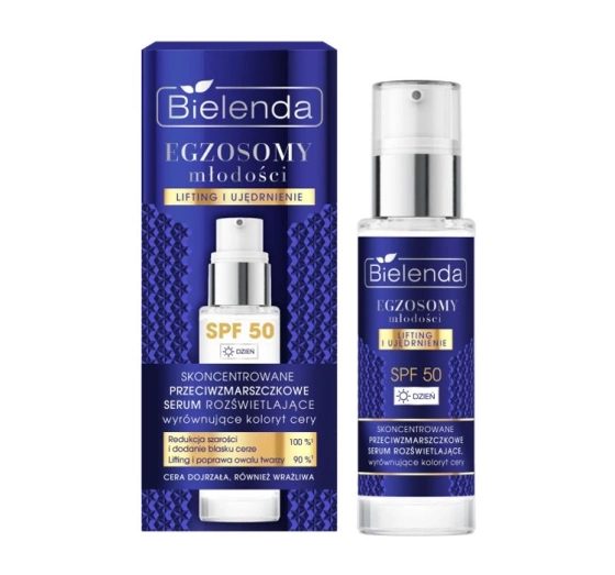 Bielenda Egzosomy Młodości przeciwzmarszczkowe serum do twarzy SPF50 30 ml