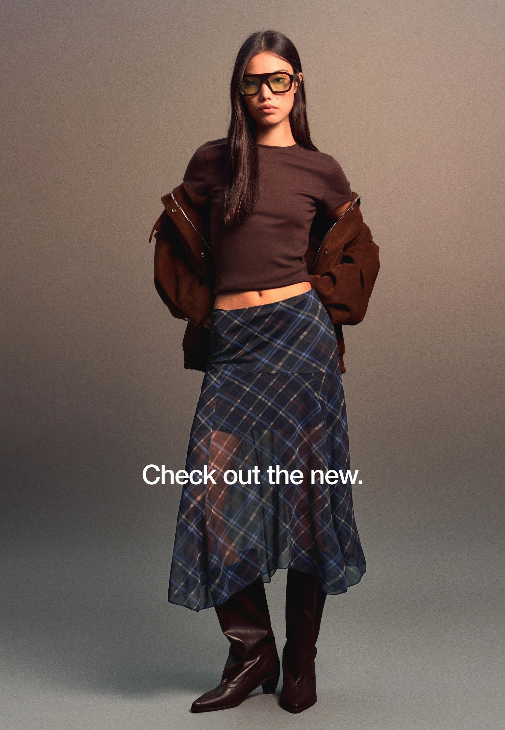 Bershka A-Linien-Rock – Königsblau