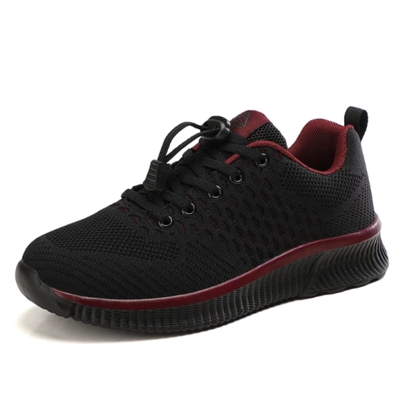 Zapatos planos de mujer, zapatillas de punto, zapatos casuales sin cordones para mujer, zapatos de mujer de malla transpirable, calzado de mujer