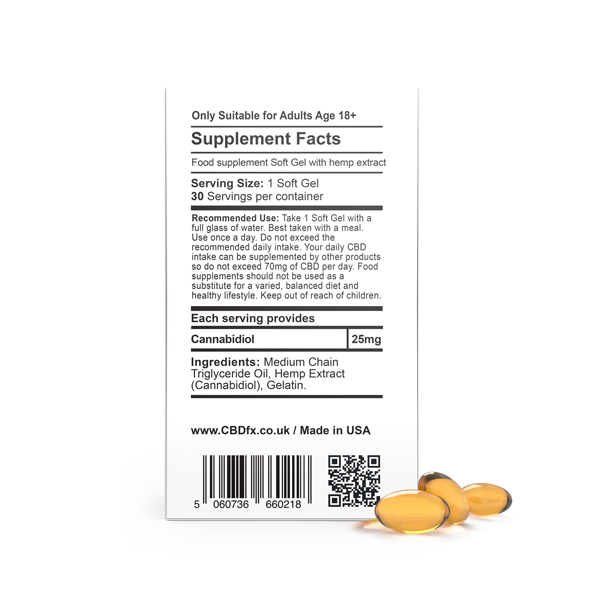 Capsule di gel morbido CBDfx - 750 mg di CBD | Salute | Superdrug