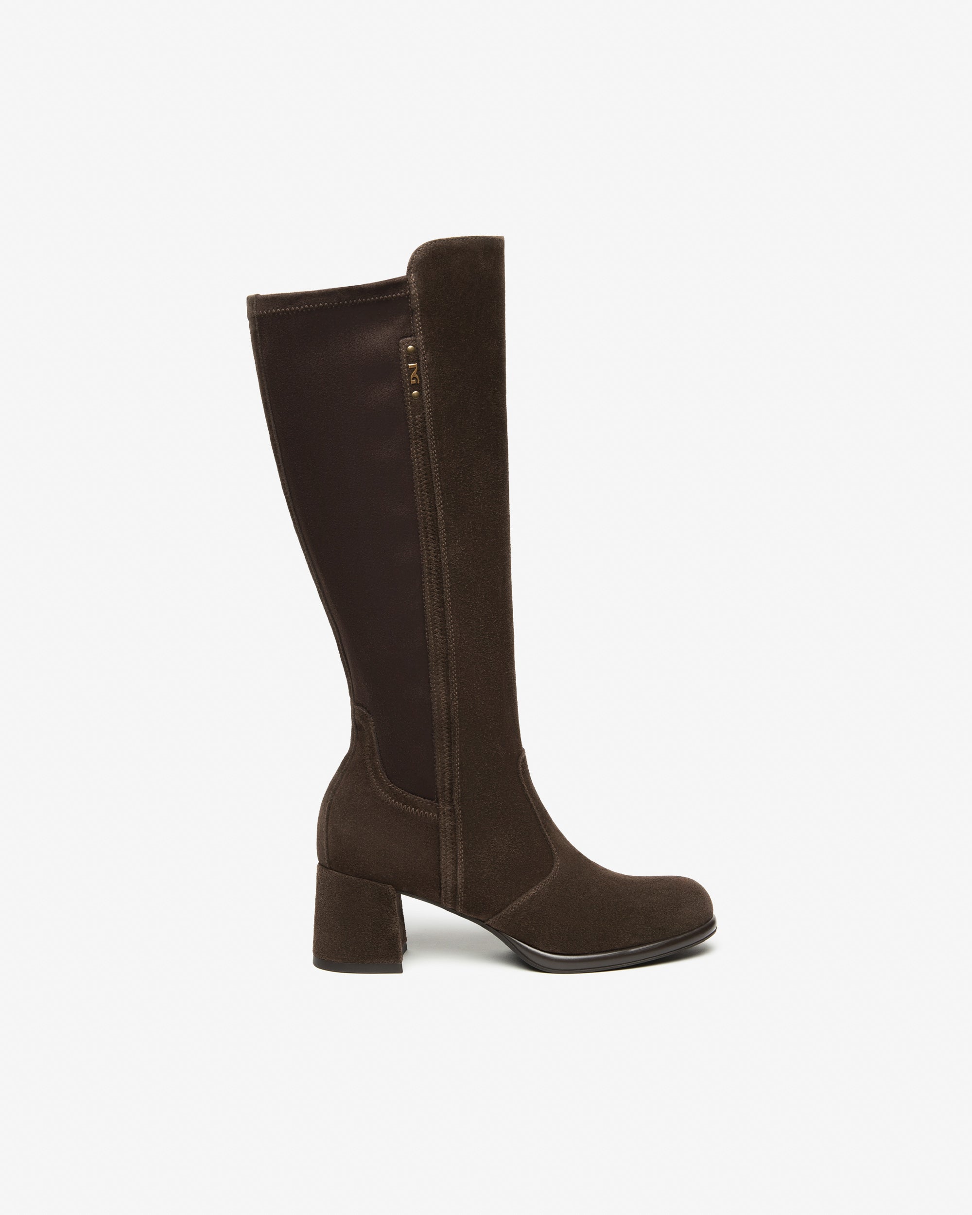 Damenstiefel aus Wildleder und Funktionsmaterial