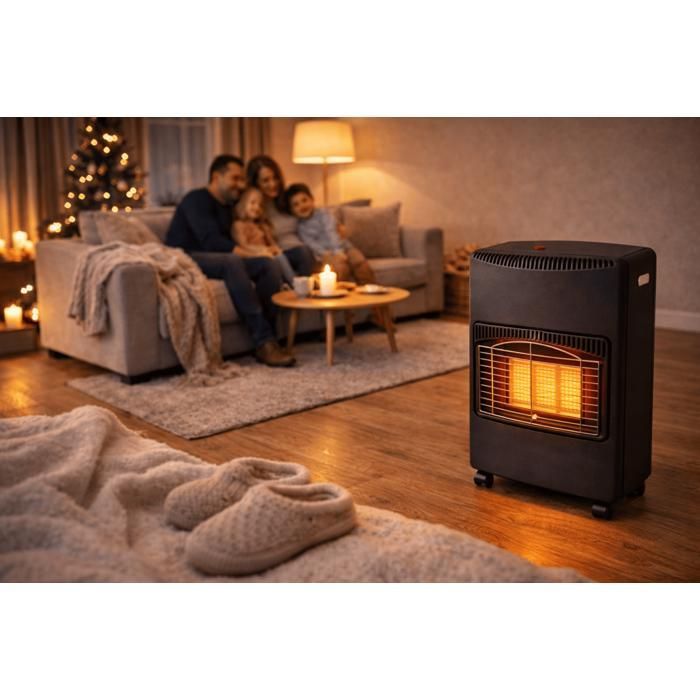 Poêle à gaz Niklas infrarouge Nova 4200 W 3 éléments 42 x 38 x 73 cm