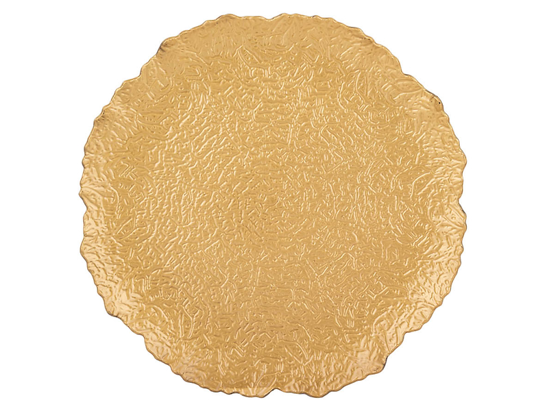 Podkładka pod talerz Liść 33 cm złota
