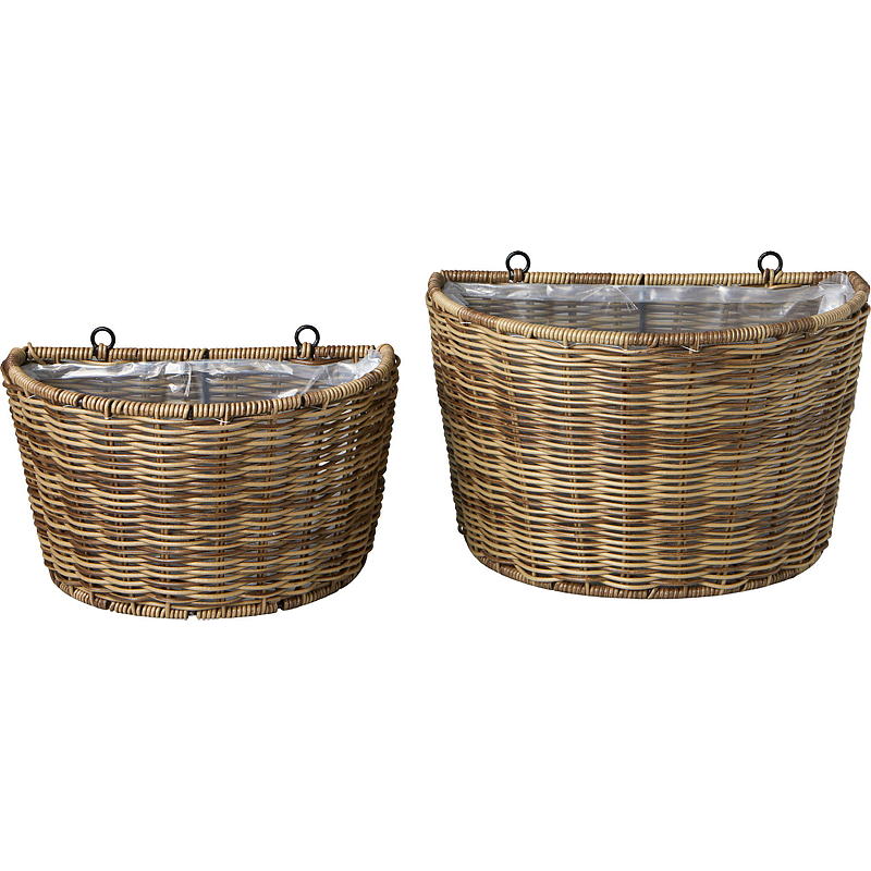 Hjem Veggpotte 26x16 cm, brun, Hageby
