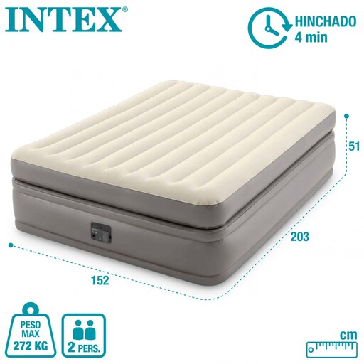  Colchão inflável de casal Intex Prime Comfort Elevated