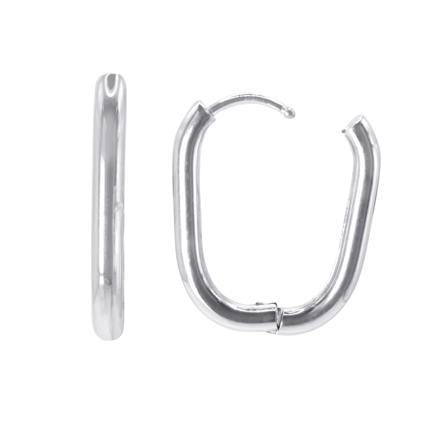 Heideman Boucles d'oreilles Elino couleur argentée polie