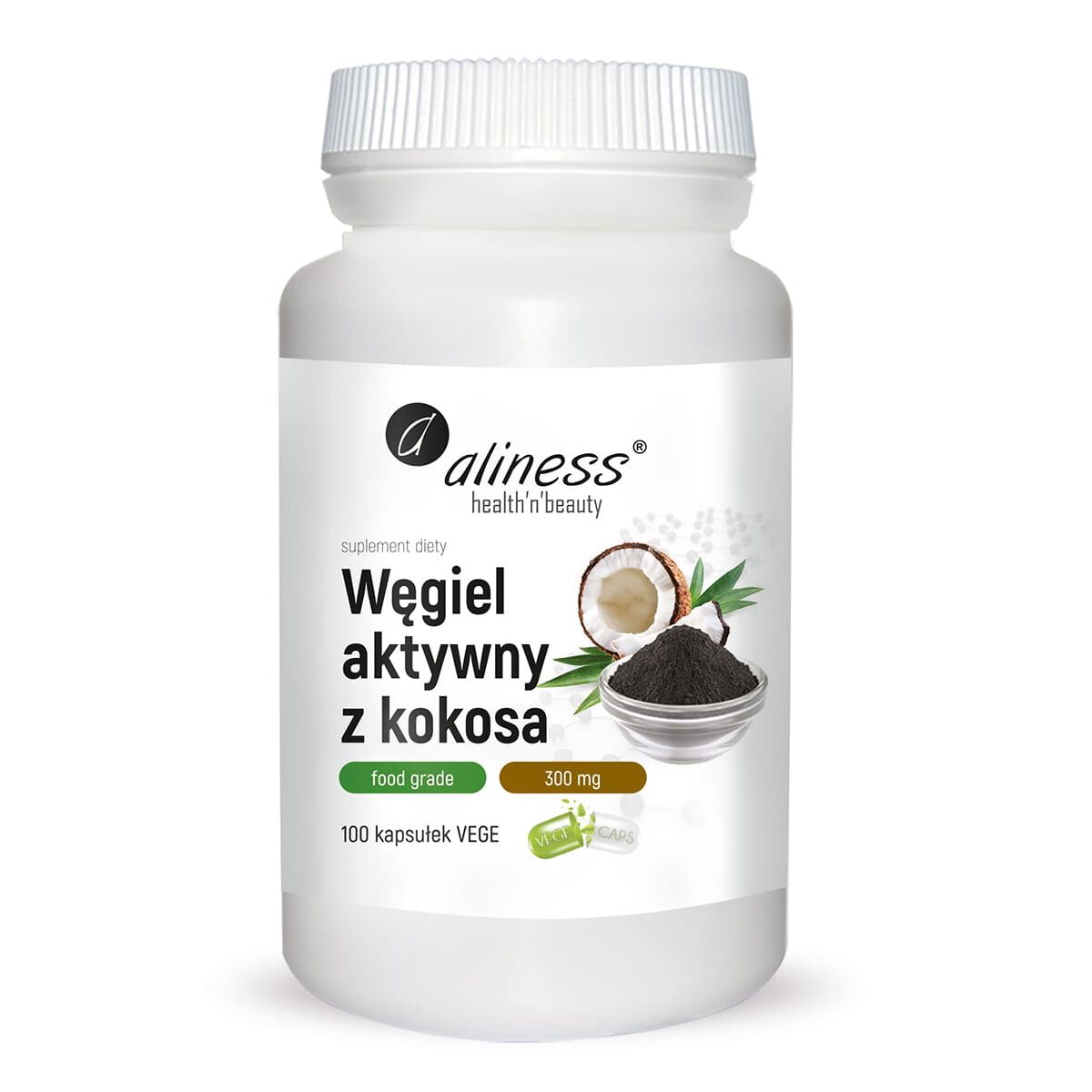 Aktivno oglje Aliness Coconut