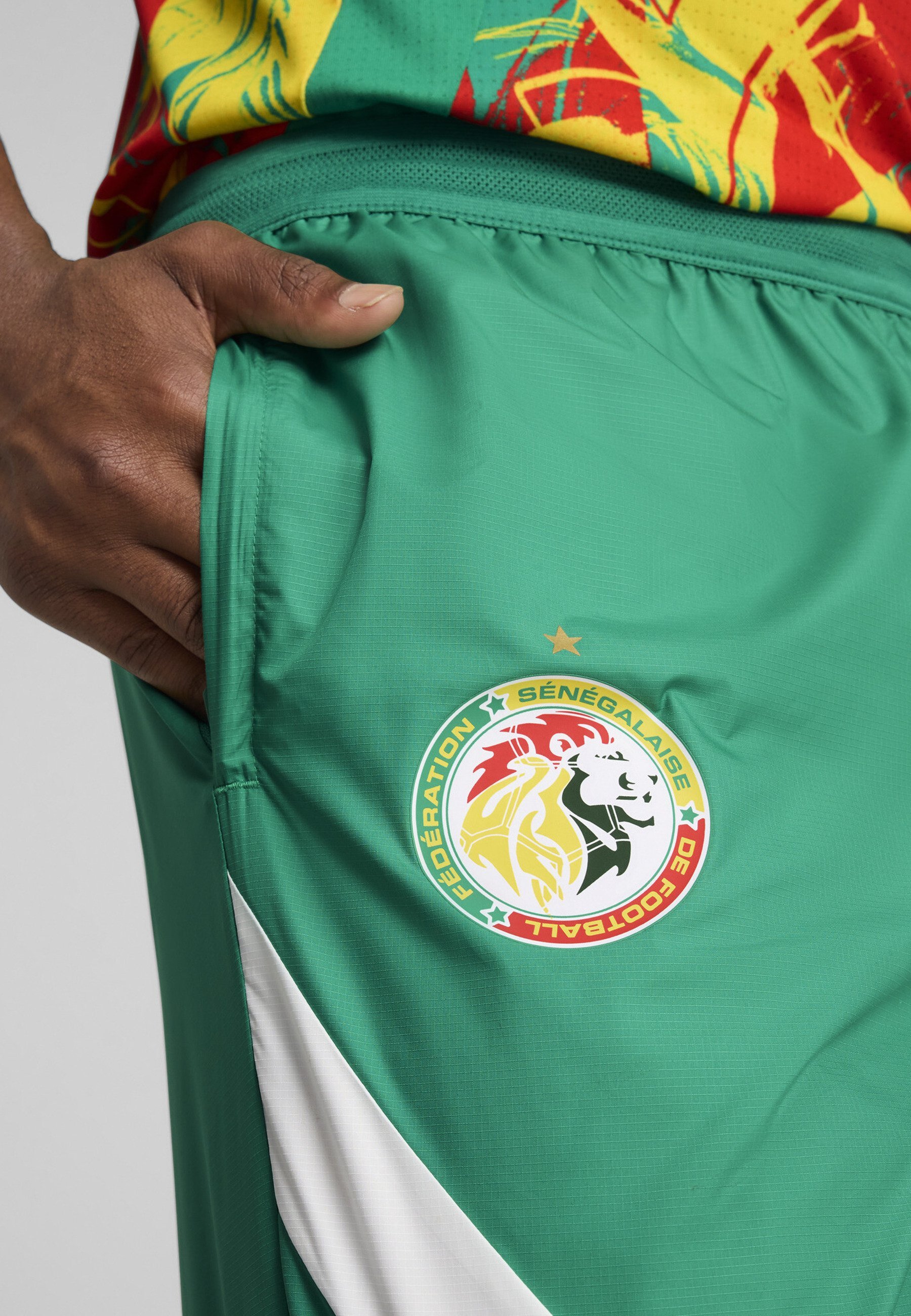 Puma SENEGAL 2025 PRE-MATCH - Trainingsbroek - sportgroen-wit