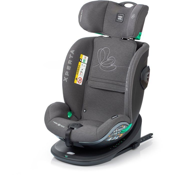 Bilbarnstol - BABYAUTO - XPERTA - Grupp 0/1/2/3 - 40/150 cm - I-Size - Snurrbar - Liggbar - Med förkortare - Olivgrön