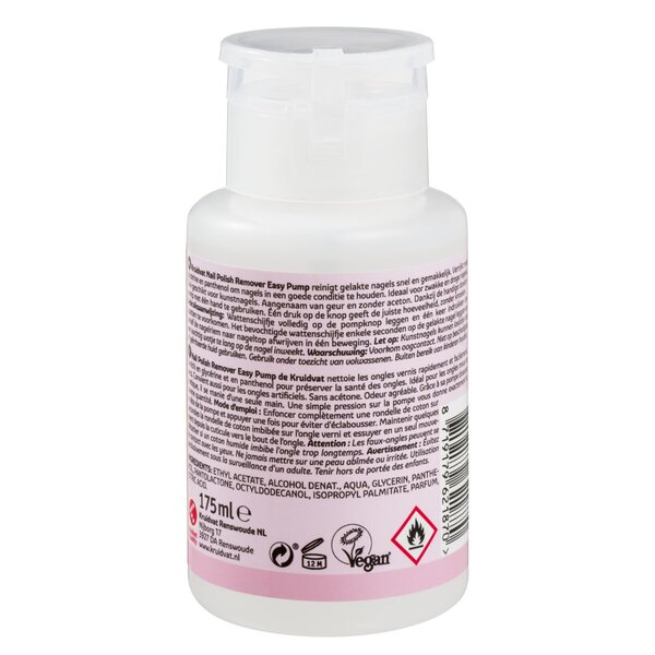 Kruidvat Nail Care Könnyű Pumpás Körömlakklemosó Aceton Nélkül<br>175ml