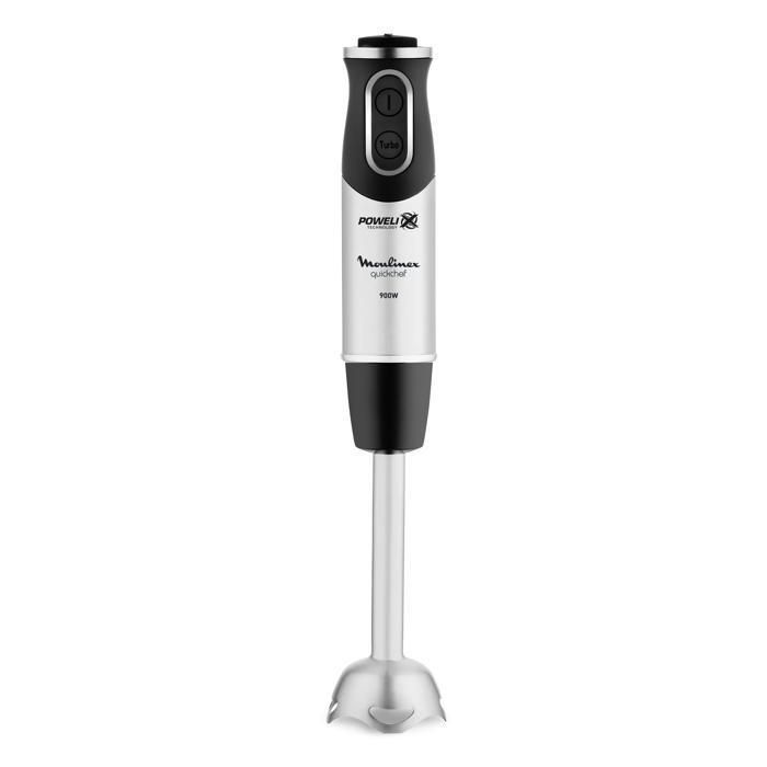 Frullatore a immersione 3 in 1 Moulinex, 4 lame, 10 velocità, 1000 W, Quickchef DD655811