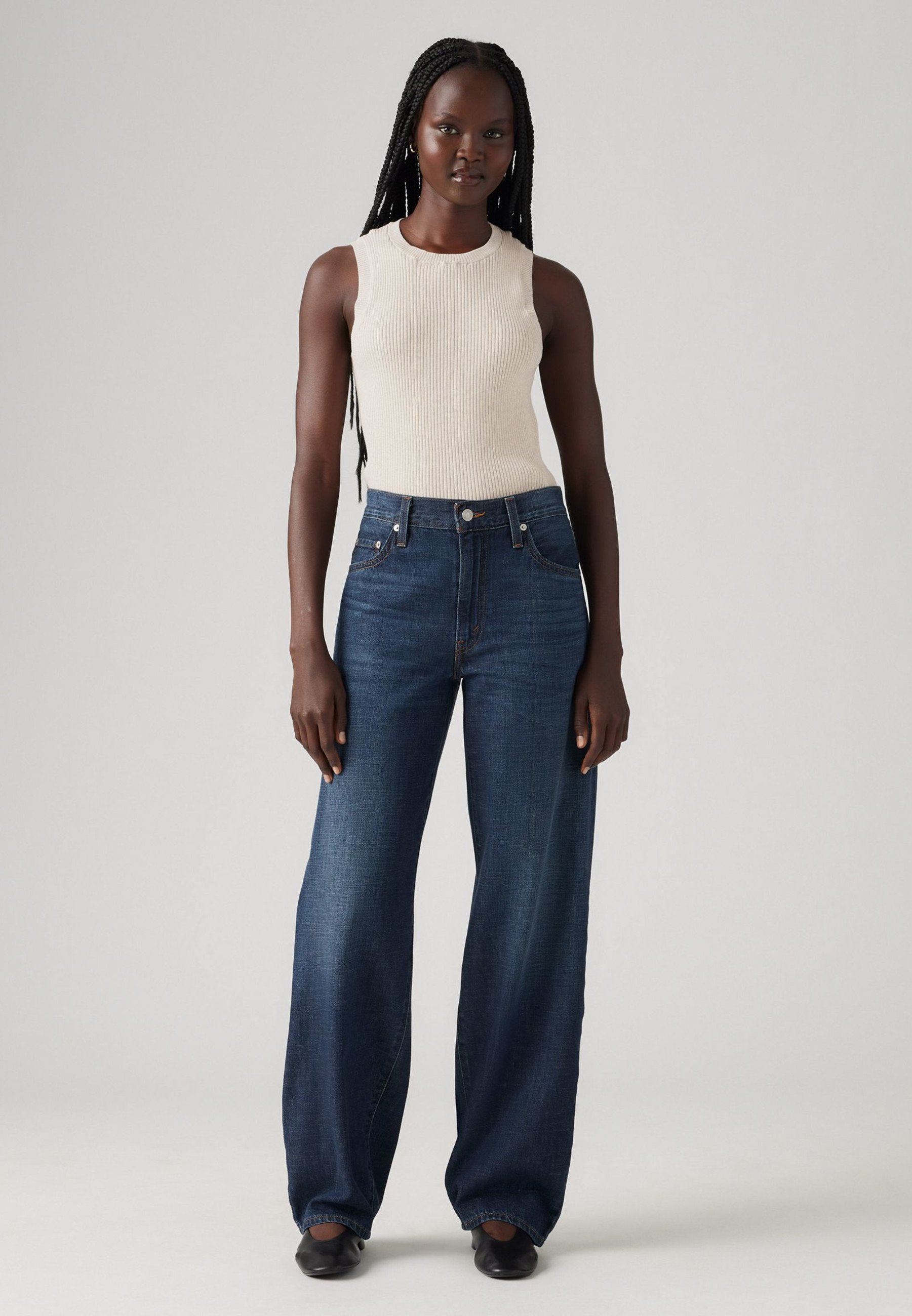 Levi's® BAGGY DAD - Relaxed fit jeans - vind je linnen + denim erg?