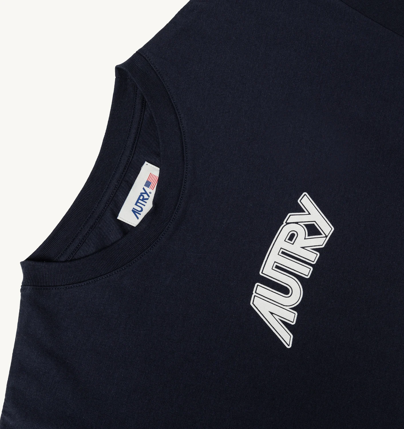 Tricou albastru din jersey de bumbac