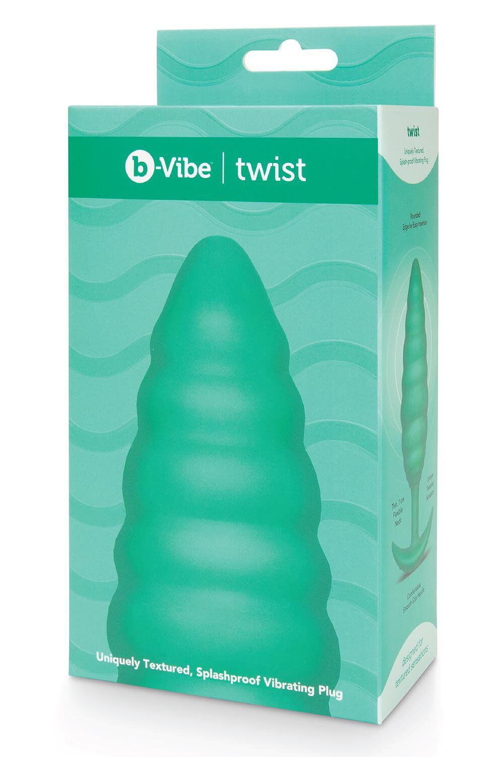 Πράσινο βύσμα B-Vibe Twist Texture