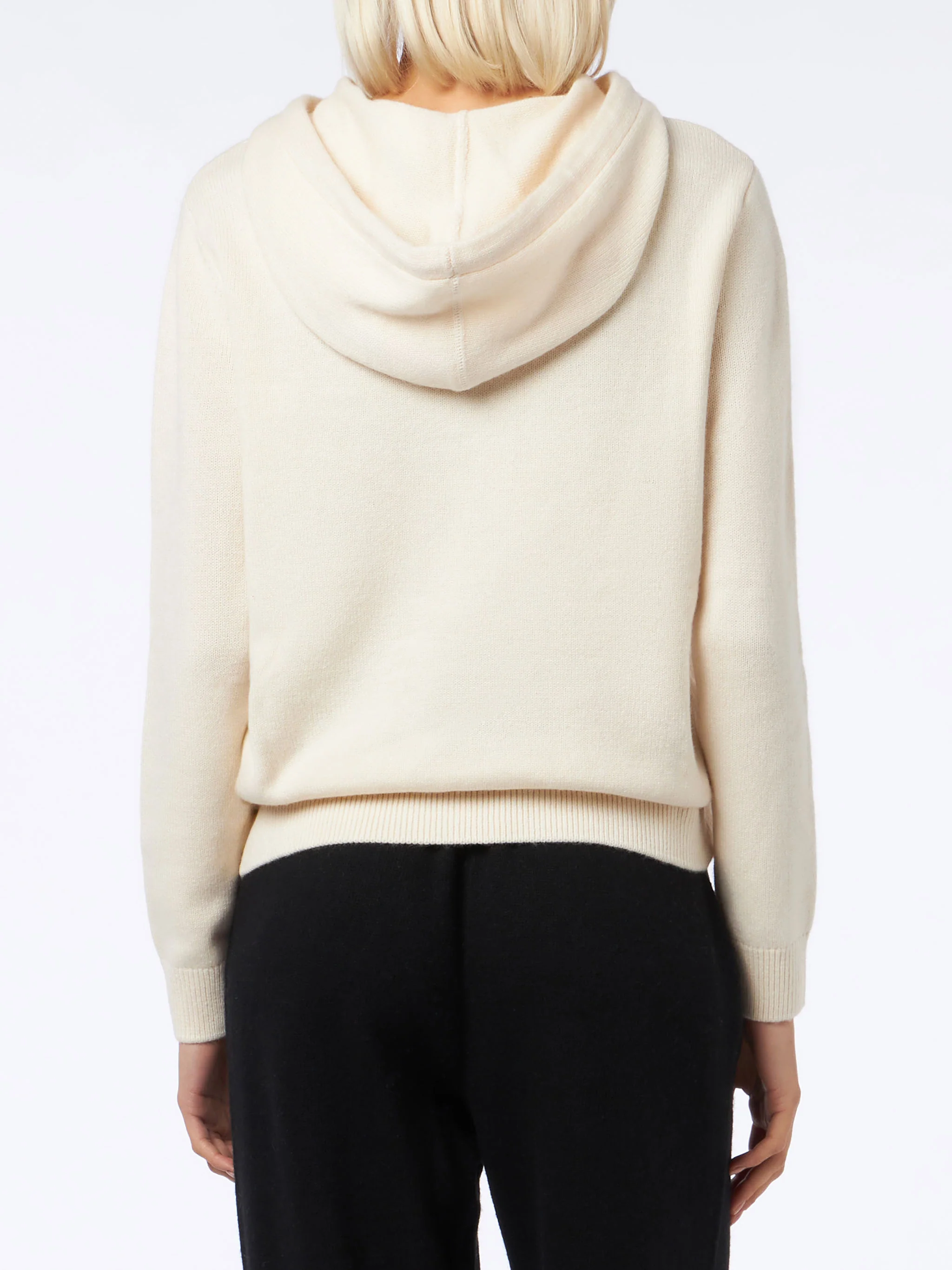 Damen-Sweatshirt in Cremeweiß mit St.-Barth-Stickerei