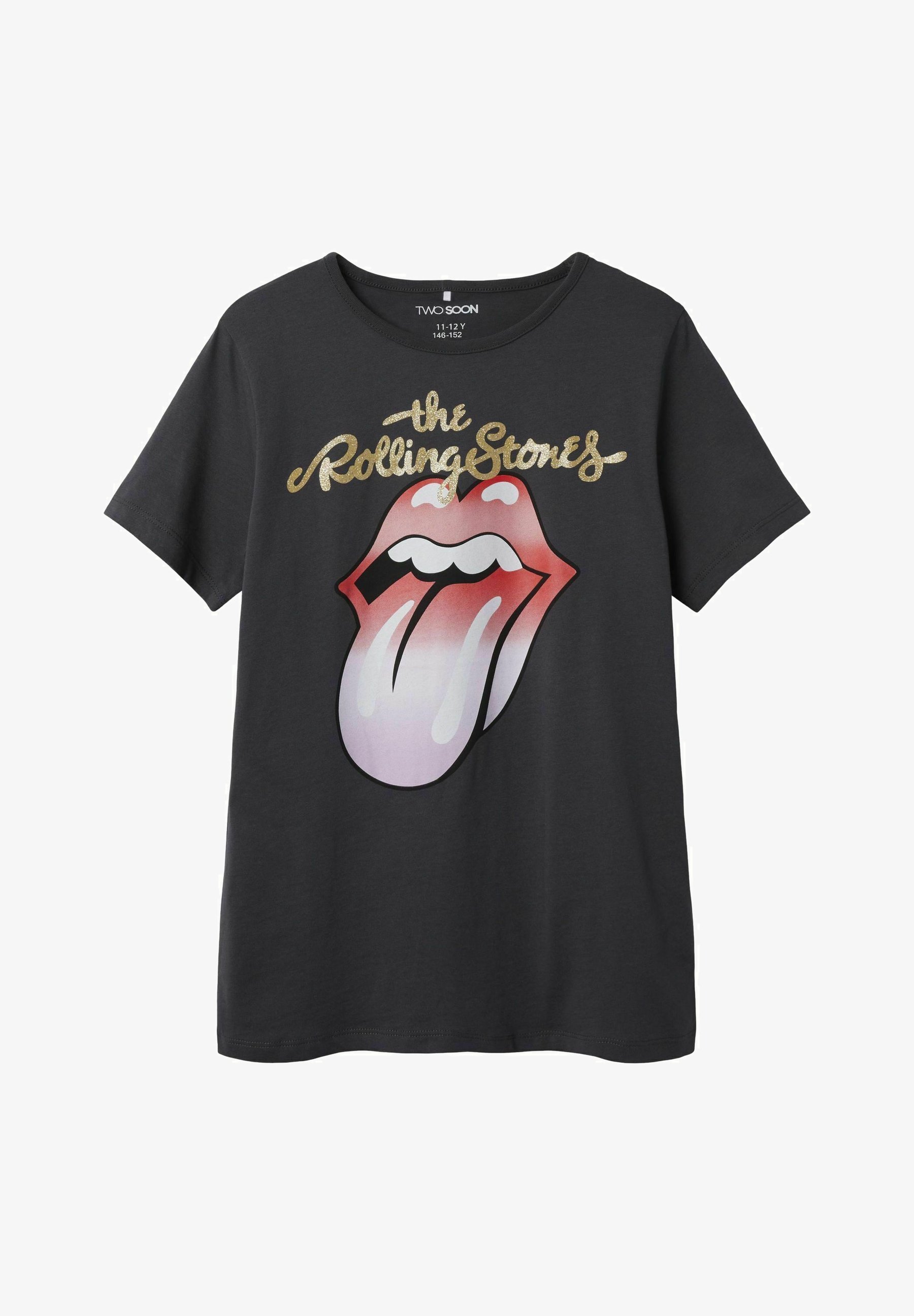 TWO SOON ROLLING STONES - T-shirt met print - asfalt