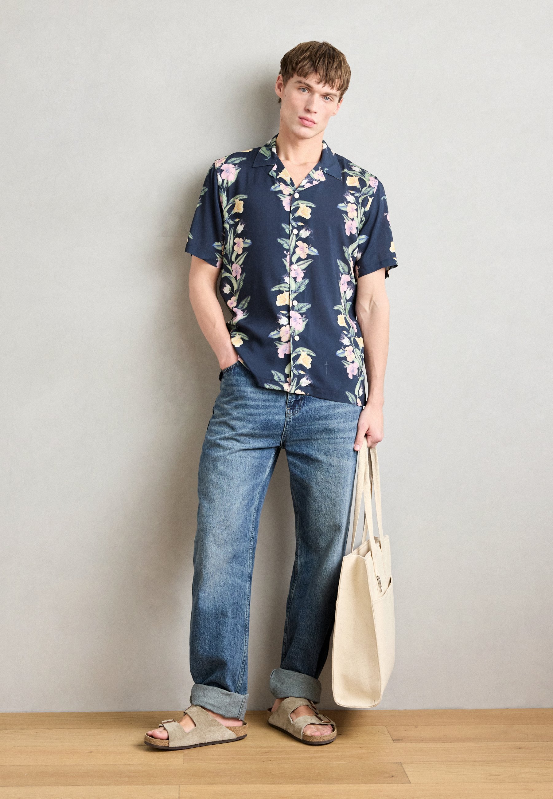 Lindbergh Resort Shirt - Shirt - marineblauw