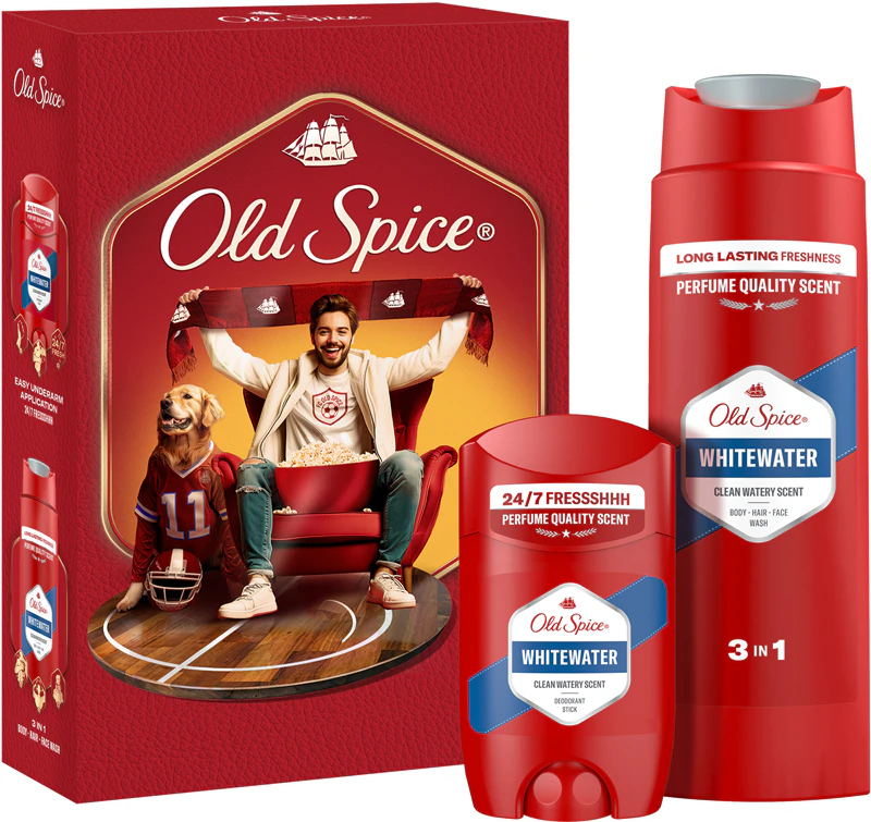 Kit de presente Old Spice para fãs de esportes aquáticos em águas bravas
