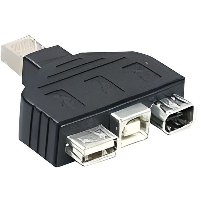 Adaptateur USB/FireWire Combo - TRENDNET - TC-NTUF - Noir - Filaire - Externe - Portée maxi en intérieur: 100 m