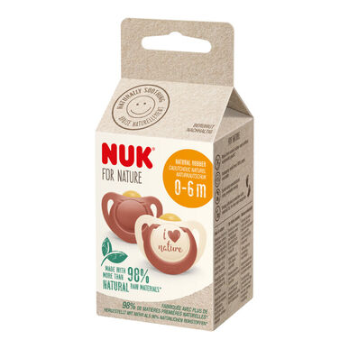 Nuk Latex For Nature dude 0-6m 2 komada 2 komada