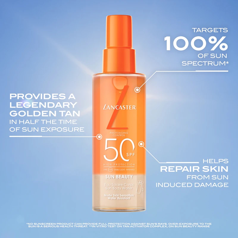 Lancaster Sun Beauty Sun Protective Water Sun Protection спреј за сунчање SPF 50