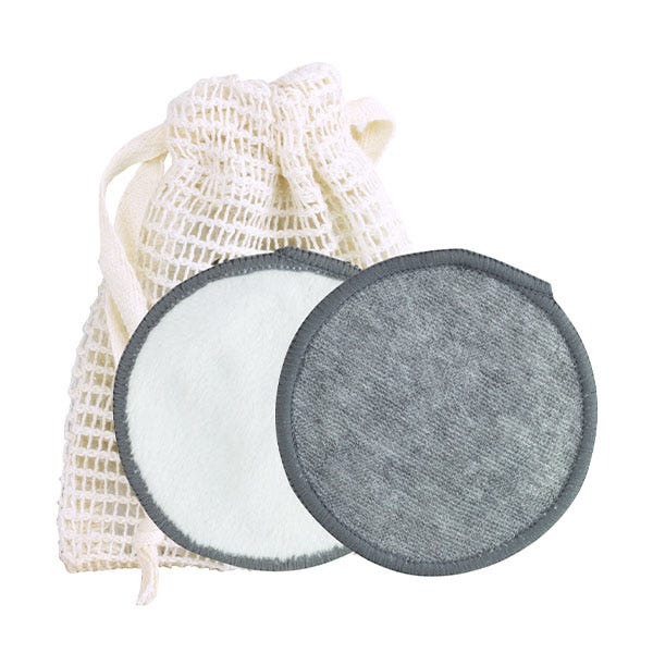 Genanvendelige makeupfjernerpads af naturfibre | 6 stk.