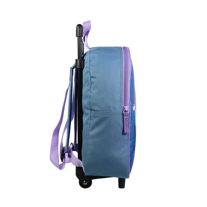 BAGTROTTER 31cm Frozen Rolling Backpack for Preschool - Blue
