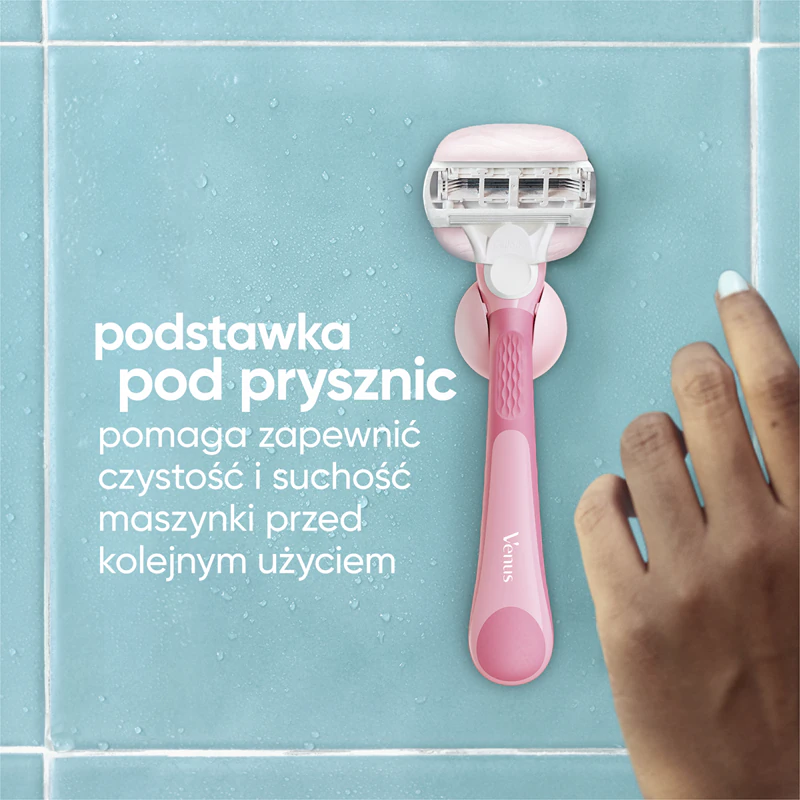 Gillette Venus Comfortglide Sugarberry Miami Damenrasierer mit Duschhalterung