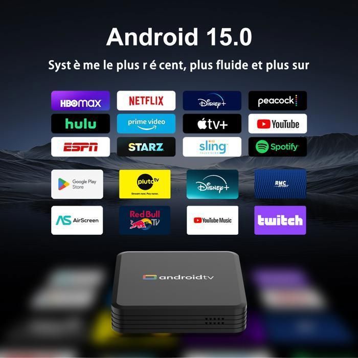 Android Box - TV Box - 4K - 2/8GB - IPTV Box - Android 15.0 - Android TV - WiFi 2.4/5.0G - Multimedia Box