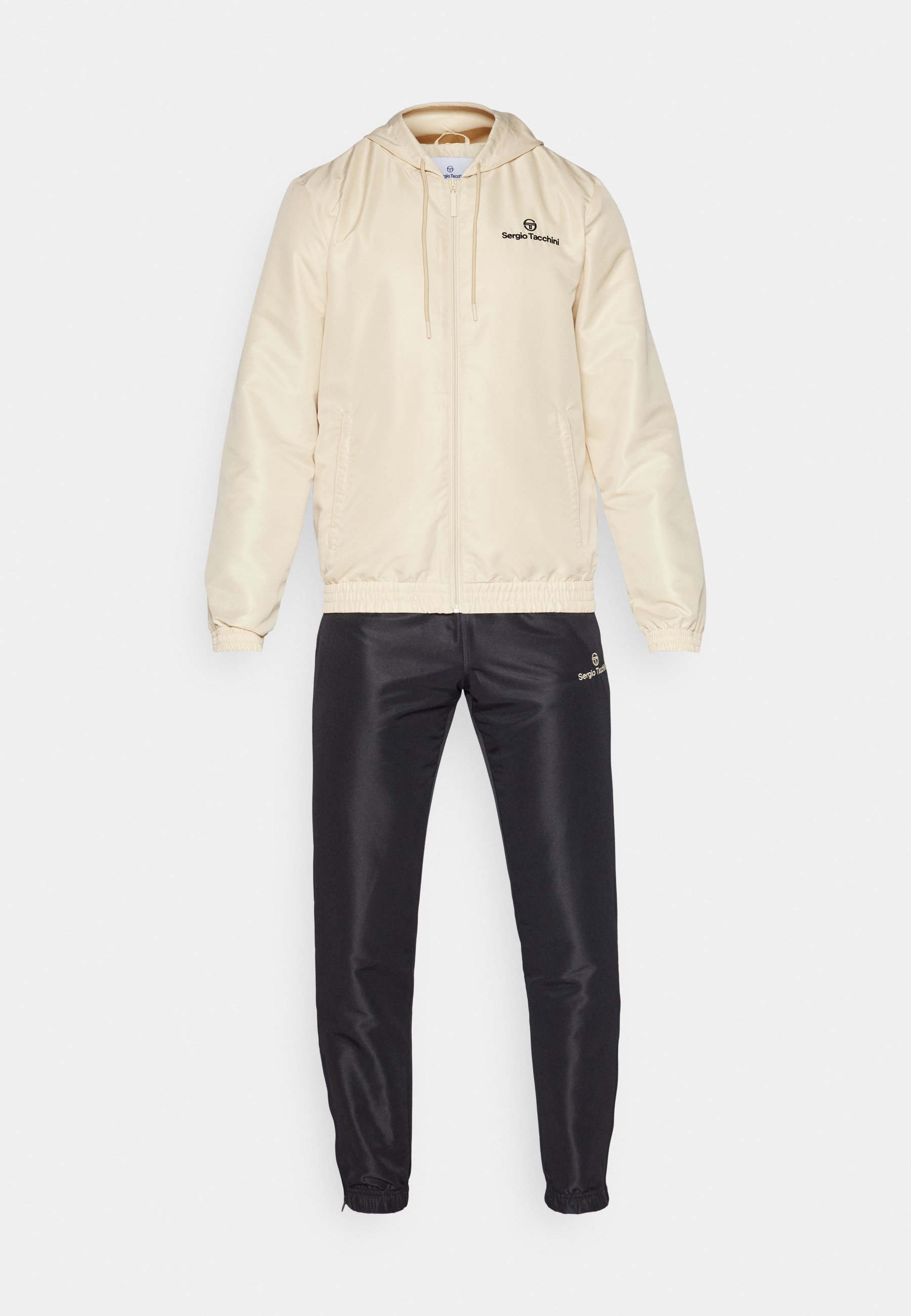 Completo tuta Sergio Tacchini CARSON con cappuccio - Tuta - nero/frassino legno