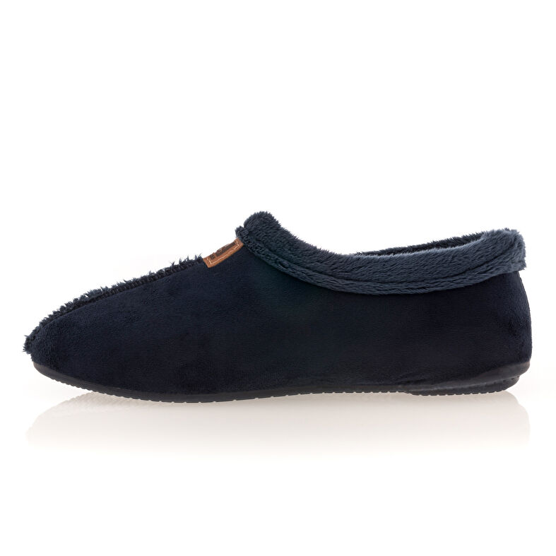 Blaue Damenpantoffeln