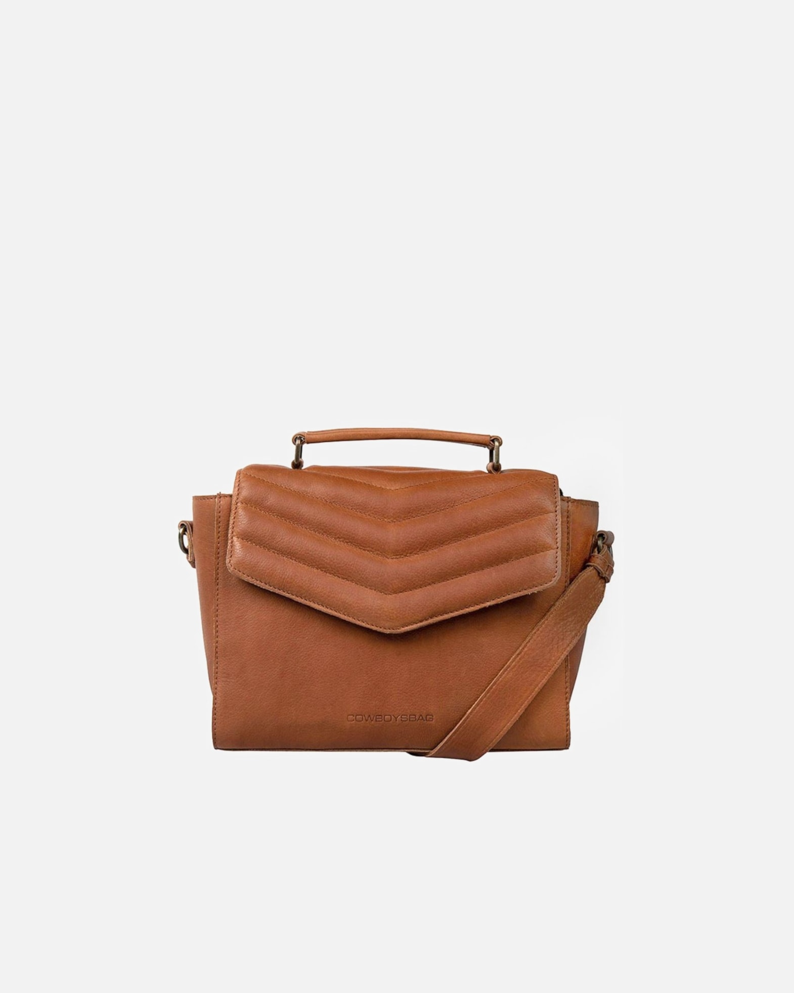 Sac à main Cowboysbag, marron - cuir de vachette - marron