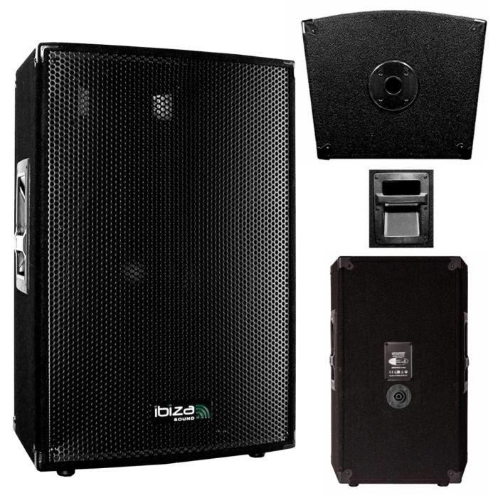 Total Ibiza Sound 1680W PA System Package - 2 Speakers 2x600W - 2x240W Fan-Assisted Amplifier - Mixing Cable - Cabling - Wedding Venue