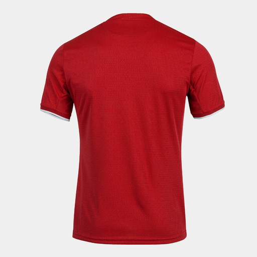 Tricou cu mânecă scurtă Joma Toletum IV roșu alb
